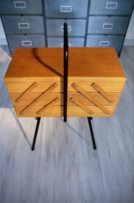 Worker, work box, metal and wood year 50-60