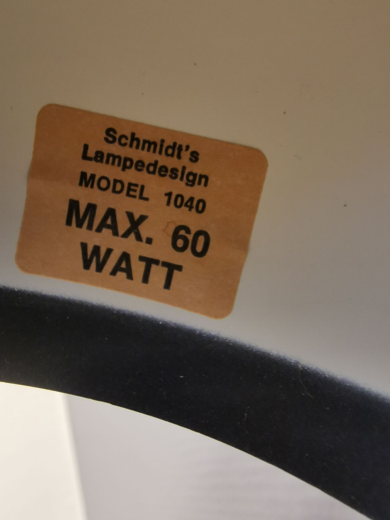 2 wall lamps, Schmidt's lampe design, Denmark early 1980s by Hans Schmidt
