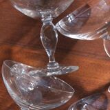 Crystal champagne coupes x5