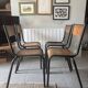 Set of 4 authentic vintage MULLCA school chairs