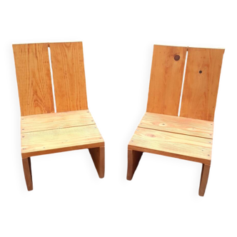 Pine fireside chairs