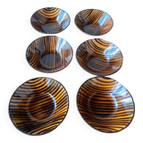 Set of 6 Sarreguemines cups