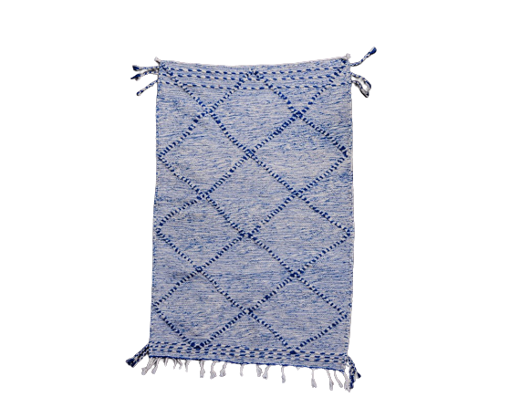 Berber carpet blue zanafi 95x145 cm