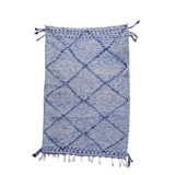 Berber carpet blue zanafi 95x145 cm