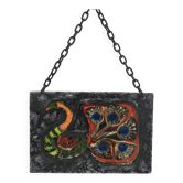 Glazed Ceramic Wall Plaque by Ruscha 1970s
