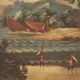 Italian painting seascape from the 18th century