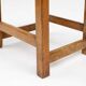 Tabouret industriel brutaliste en bois, Belgique vers 1920
