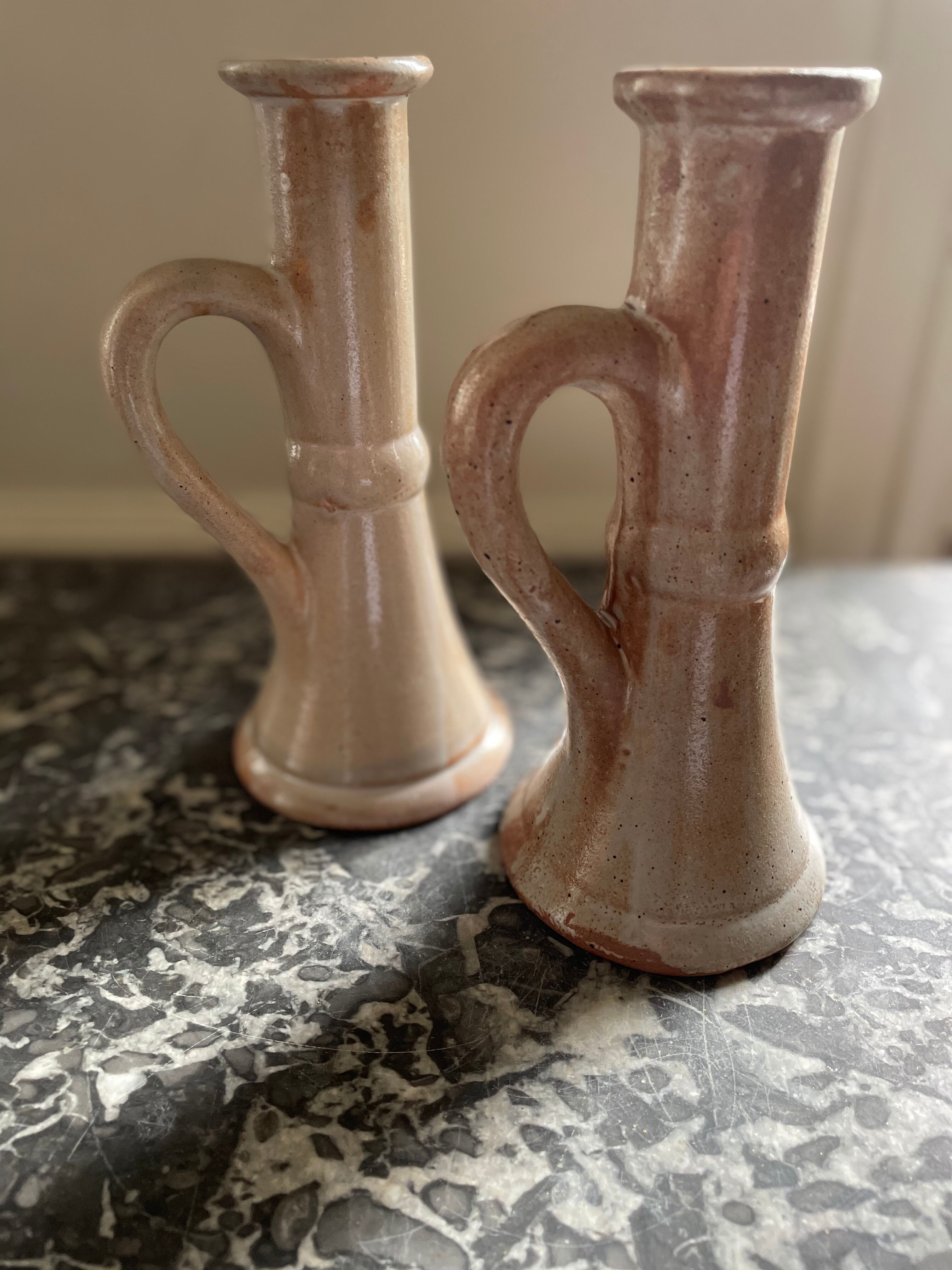 Sandstone candlesticks