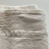 Reserve sheet in un embroidered raw linen yarn