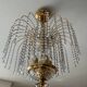 60s-70s crystal tassel cascade chandelier