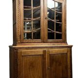 Dutch oak bookcase buffet in the 18th century style