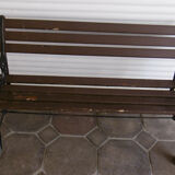 Old garden bench - wood and cast iron