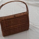 70s wicker handbag