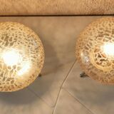 Pair of vintage 1980s Medusa lamps