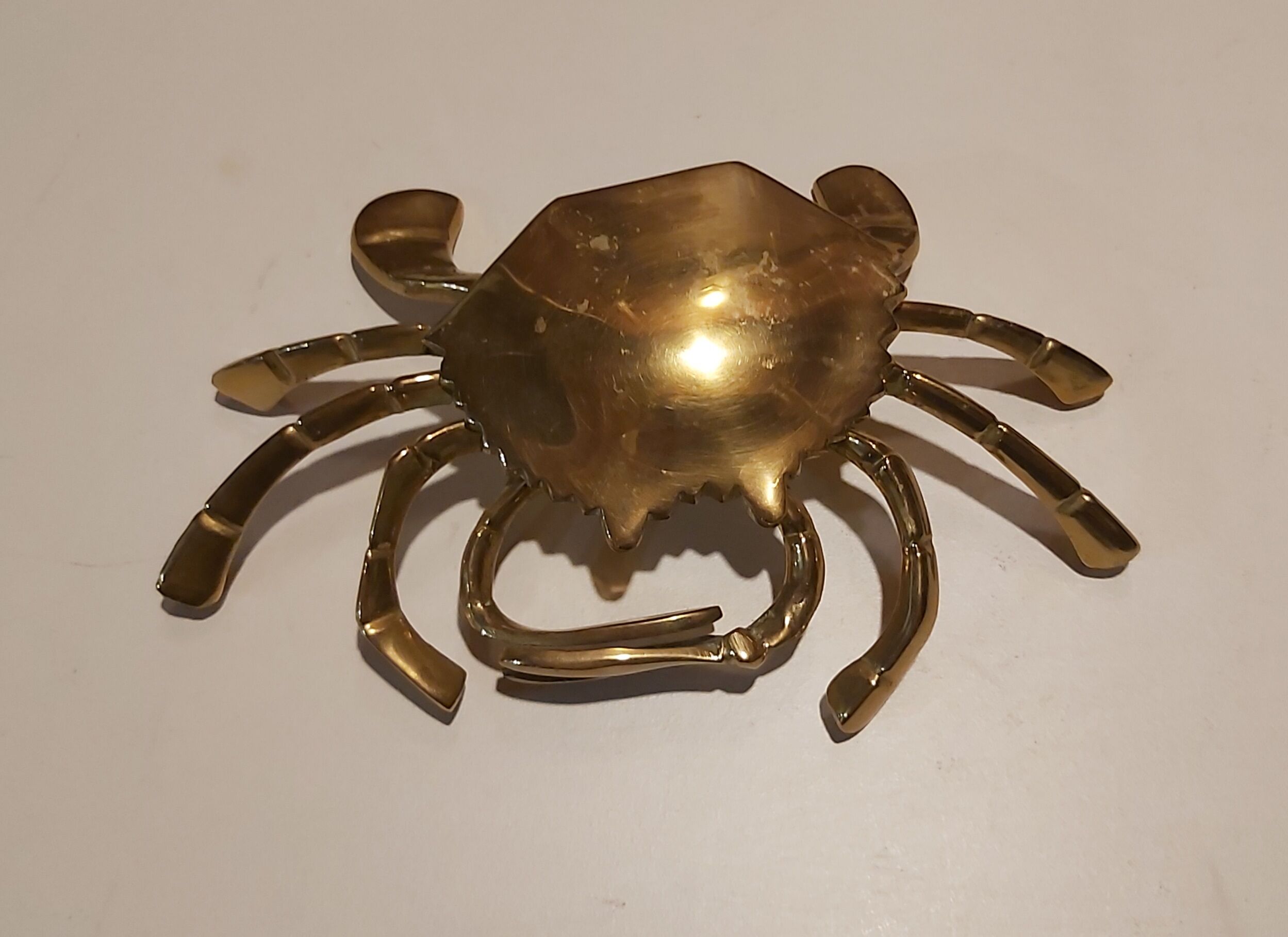 Cendrier crabe en laiton