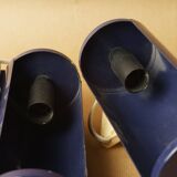 Pair of wall lamps Ikea V413 navy blue vintage design 1980