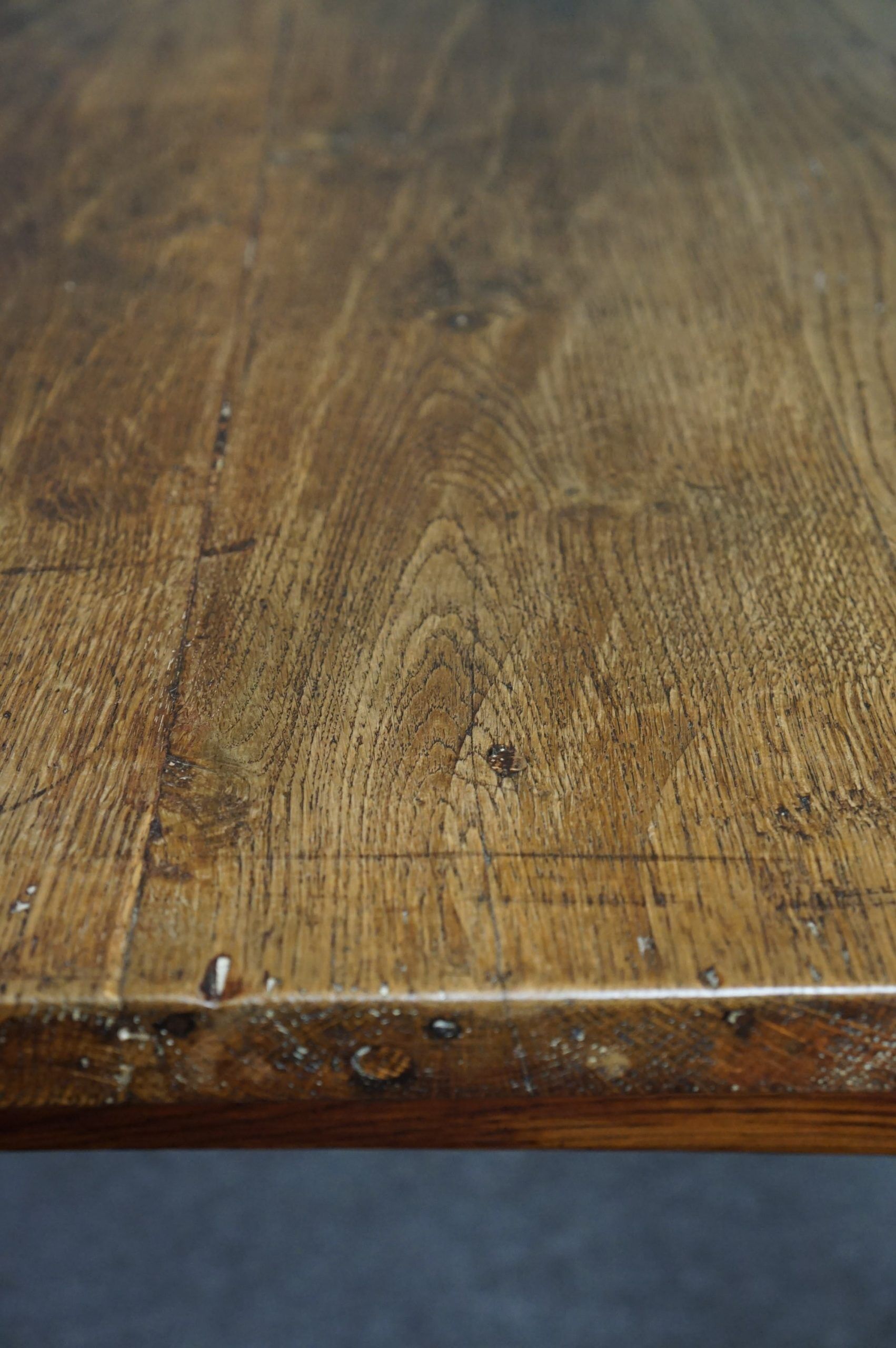 French farmhouse oak dining table circa 1880