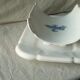 Asparagus dish faience henriot quimper fixed cradle decor fleur de lys