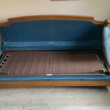 Vintage Velvet Jean Roche Bois Sofa