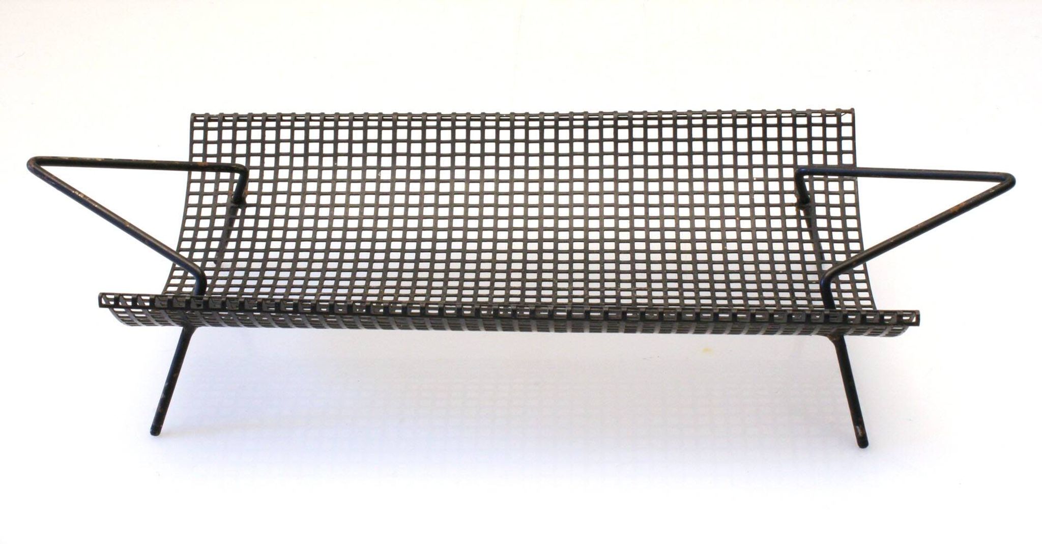 Mid-Century Modern Folded Metal Fruit Tray in the Style of Mathieu Matégot