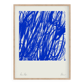 Impression giclée d'une peinture abstraite bleue