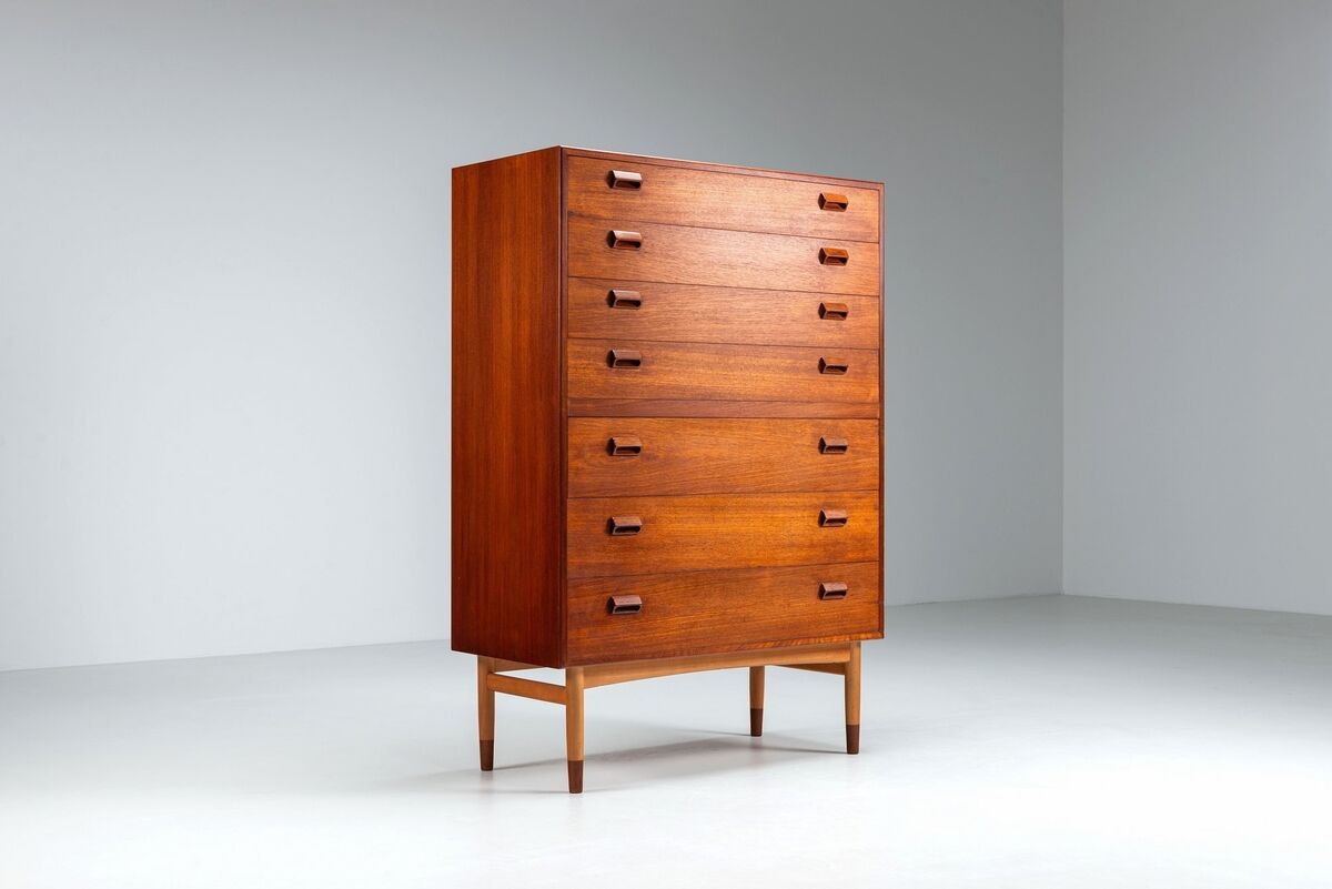 Commode Borge Mogensen en teck Soborg Mobelfabrik Danemark 1960