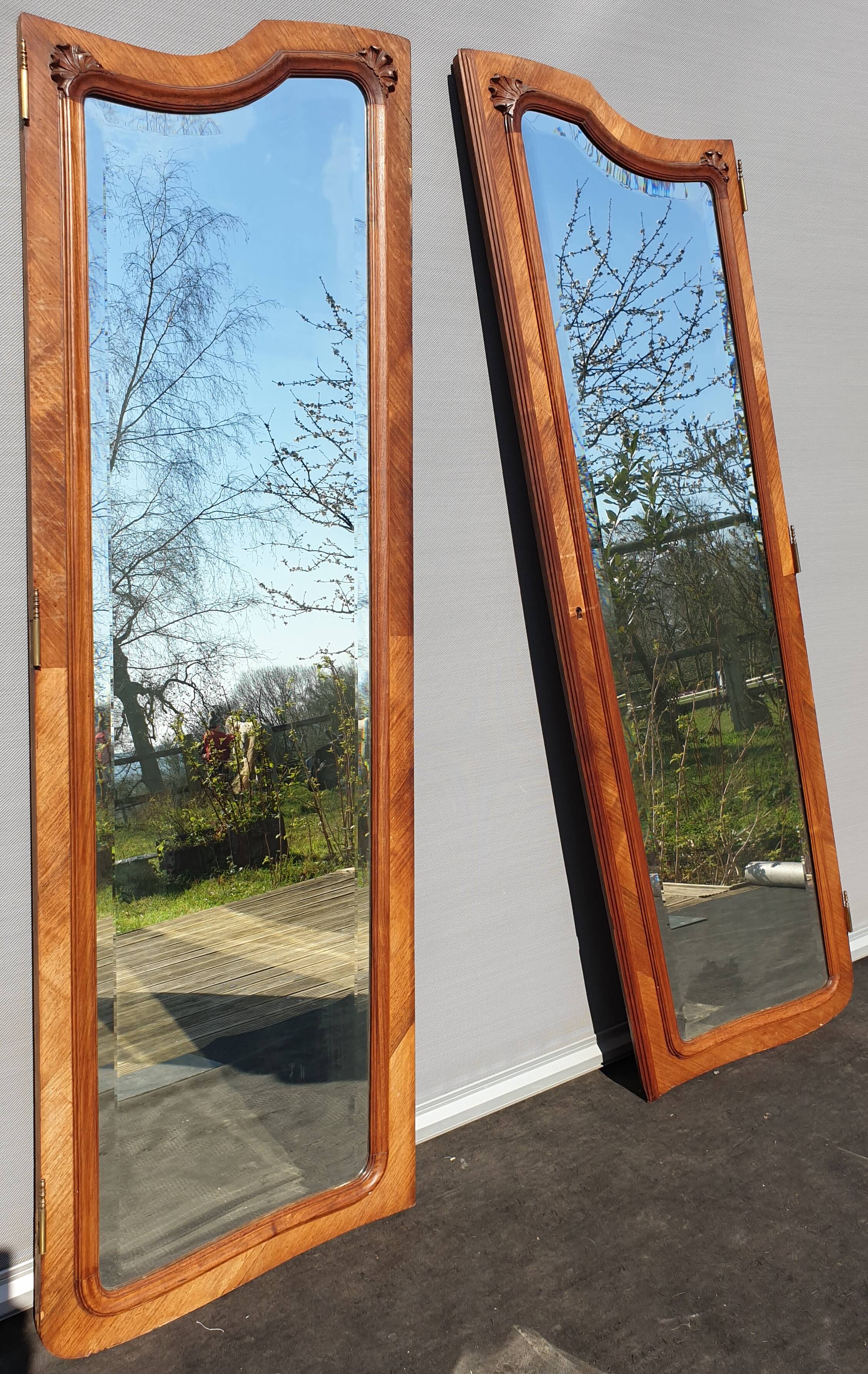 Napoleon III asymmetrical baroque mirrors