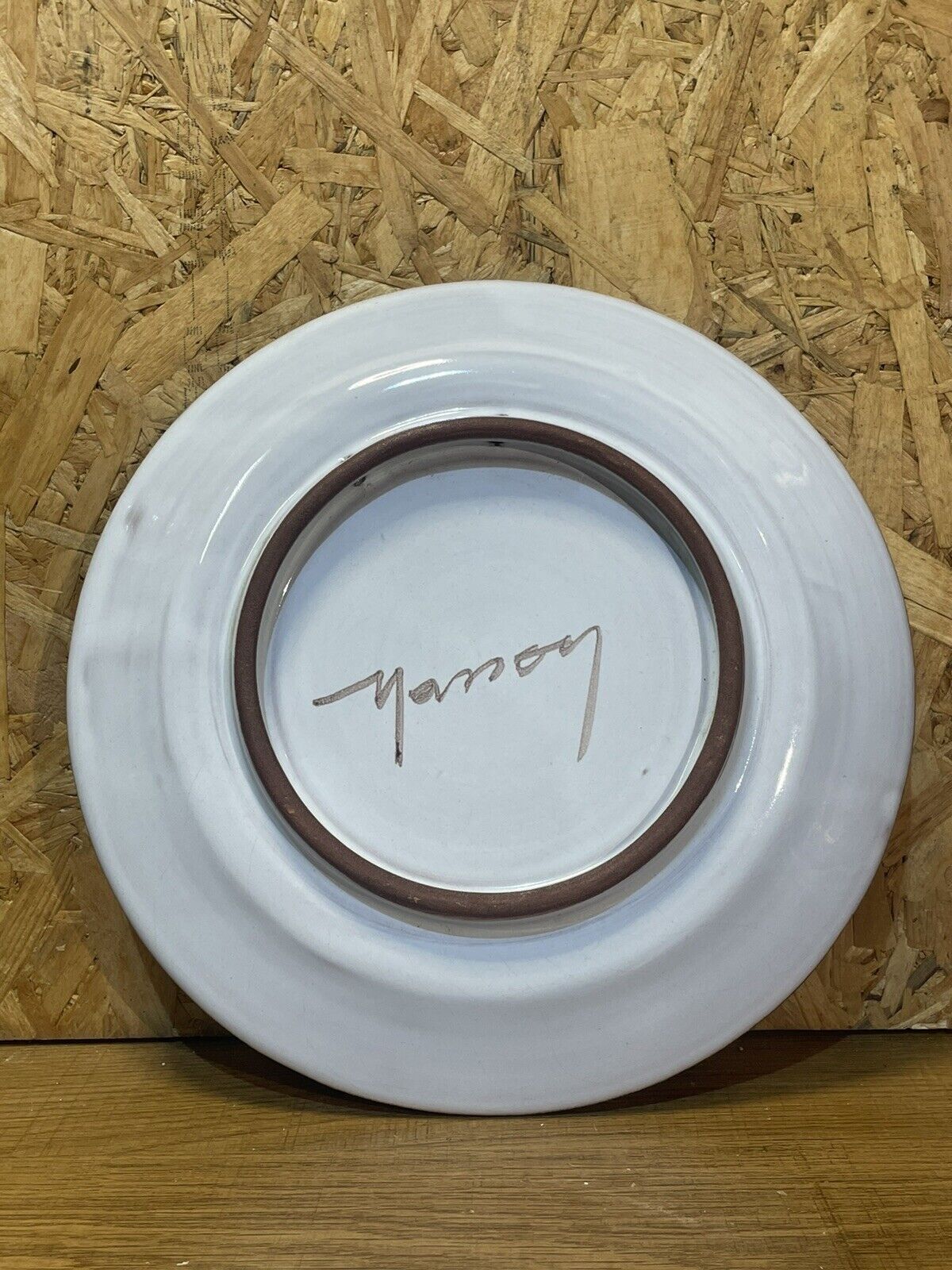 Decorative plate, ceramic XXth, Emile Masson, mountain décor, vintage
