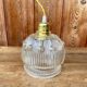 Suspension globe en verre transparent forme fleur vintage