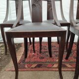 6 art deco period dining chairs