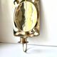 Vintage Scandinavian Brass Wall Candle holder Sconce height 29cm