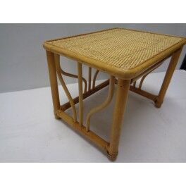 Wooden top caning Wicker table