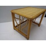 Wooden top caning Wicker table