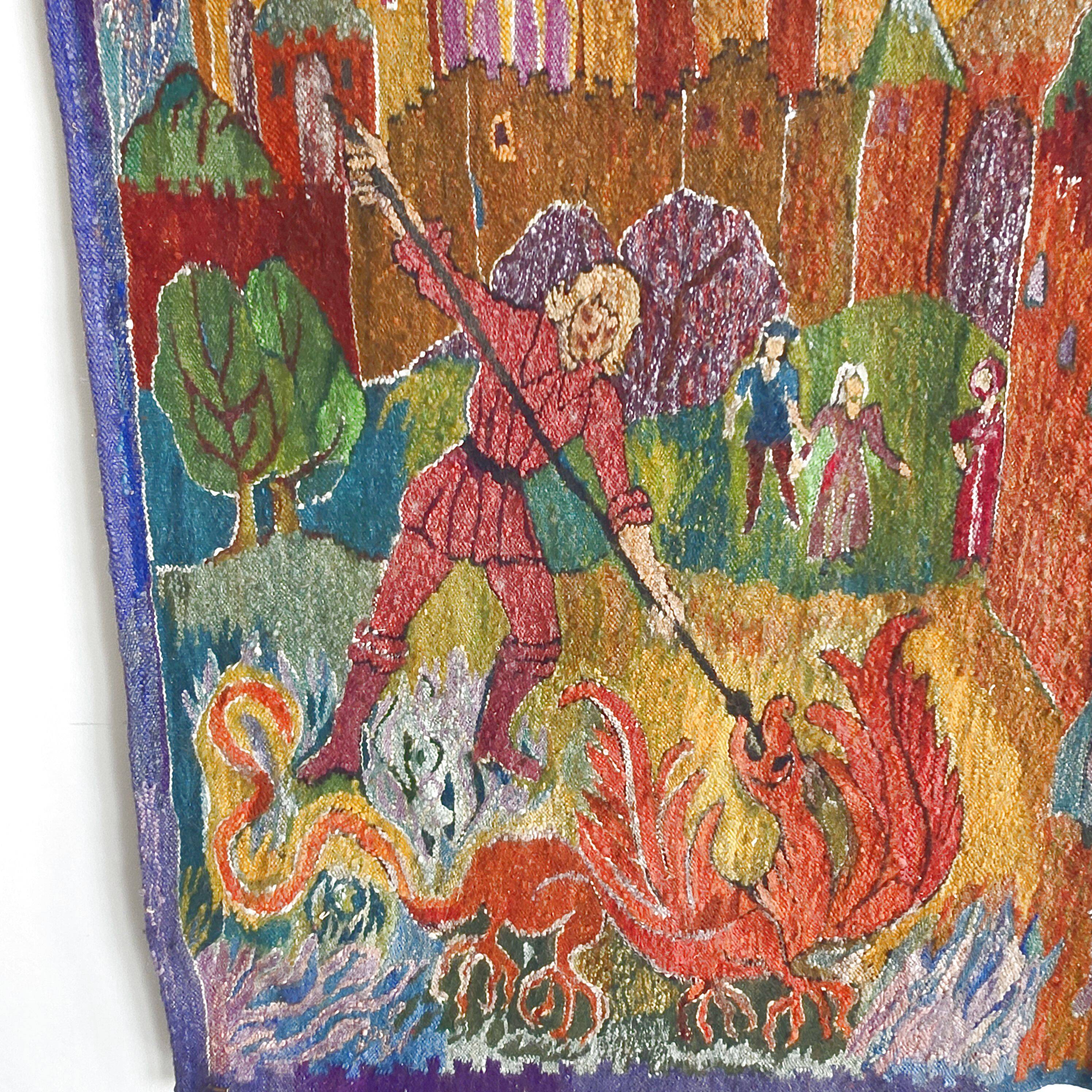 Vintage Polish tapestry 1970