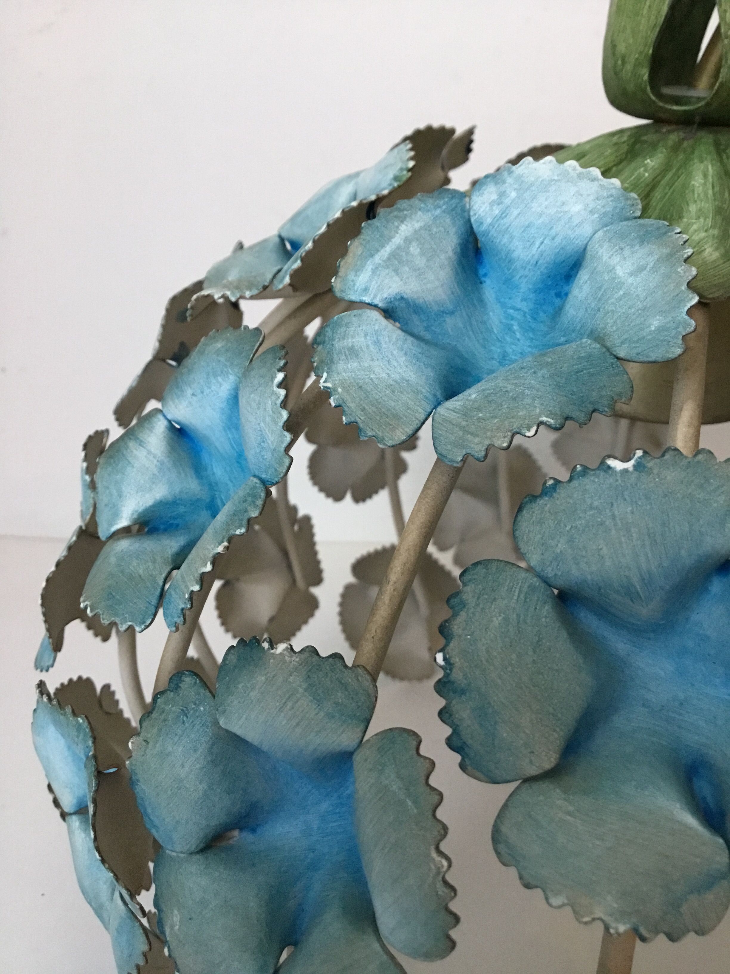 Vintage metal ball chandelier