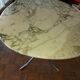Large dining table in vintage marble 70'S Roche and Bobois