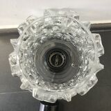 Moulded glass pendant lamp, 70s