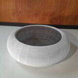 Table basse ronde Roche Bobois en métal filaire blanc