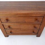 Brutalist Massive Oak chest of drawers - 1960s