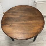 Table ronde en noyer