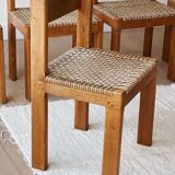 Set of 6 vintage chairs circa 60s