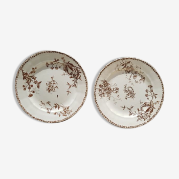 Set of 2 plates in Iron Earth HB & Cie model Moscow