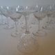 10 crystal Porto glasses from Baccarat, model Magenta Grain De Riz.