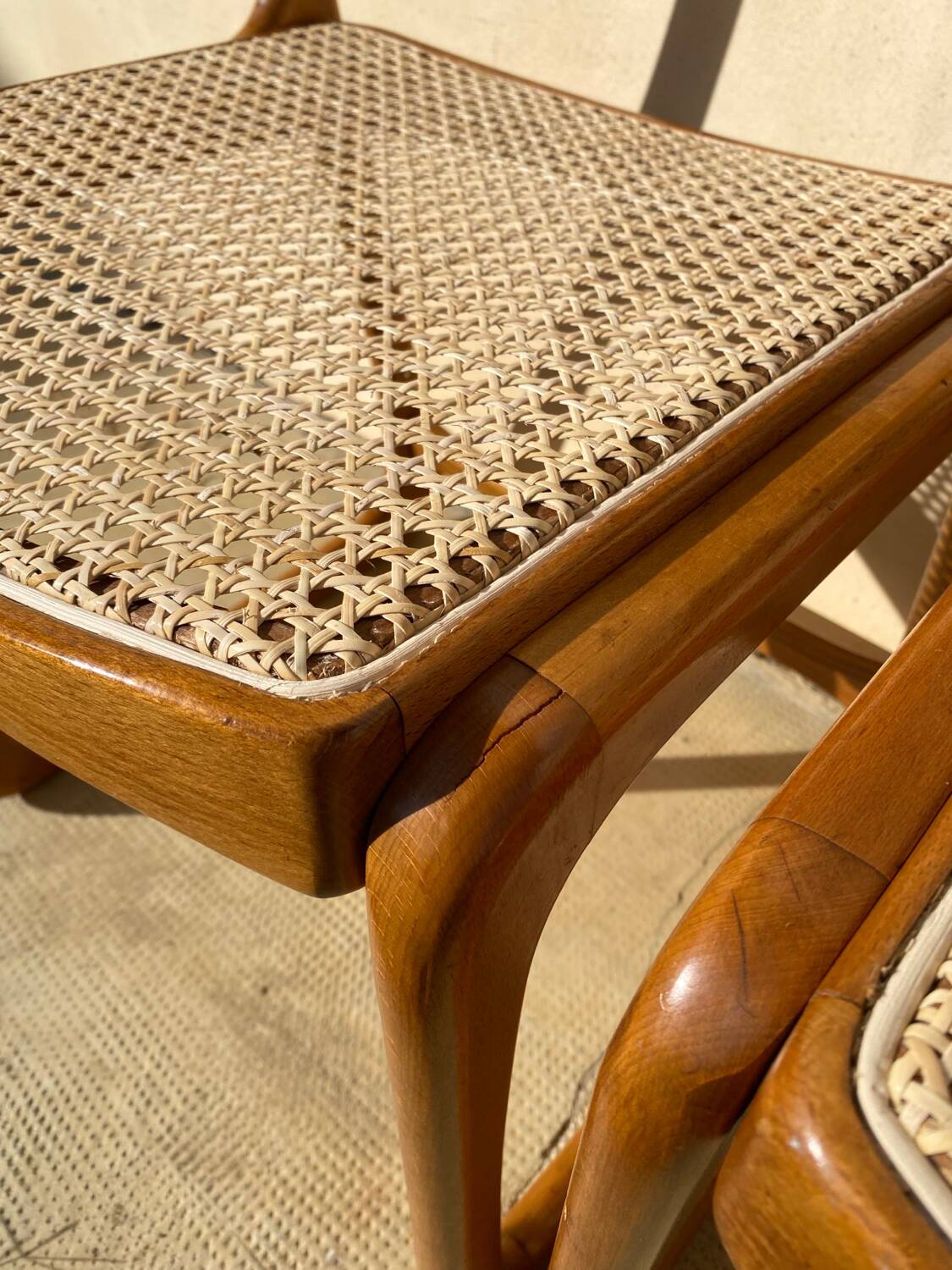 Suite de 4 chaises Baumann « Traineau »