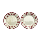2 Flat plates Digoin Sarreguemines model Ciboulette