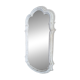 Miroir baroque patiné blanc
