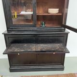 Sideboard - showcase 2 old body in blackened wood