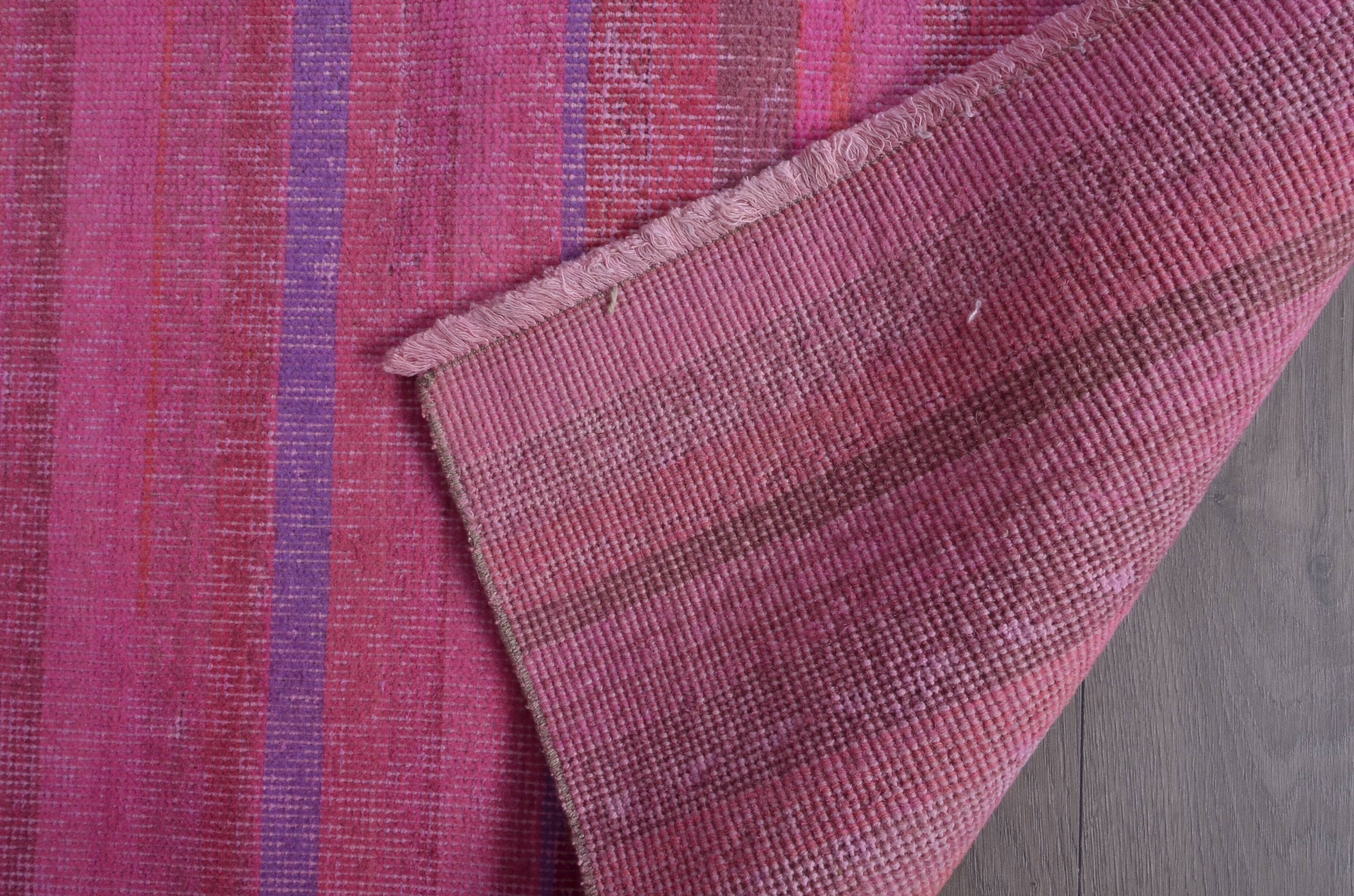 Stripe Neutral Vintage Wool Rug sku2351