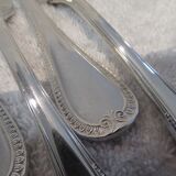 8 silver-plated cake forks by Christofle Malmaison Empire