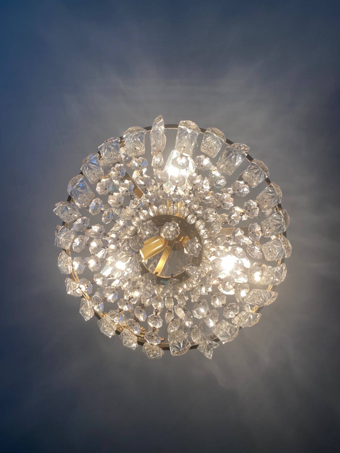 Hot air balloon chandelier with tassels